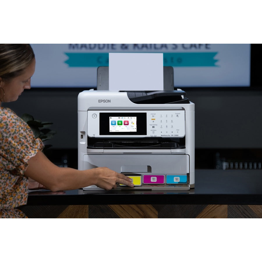 Epson WorkForce Pro WF-C5890 Wireless Inkjet Multifunction Printer - Color -