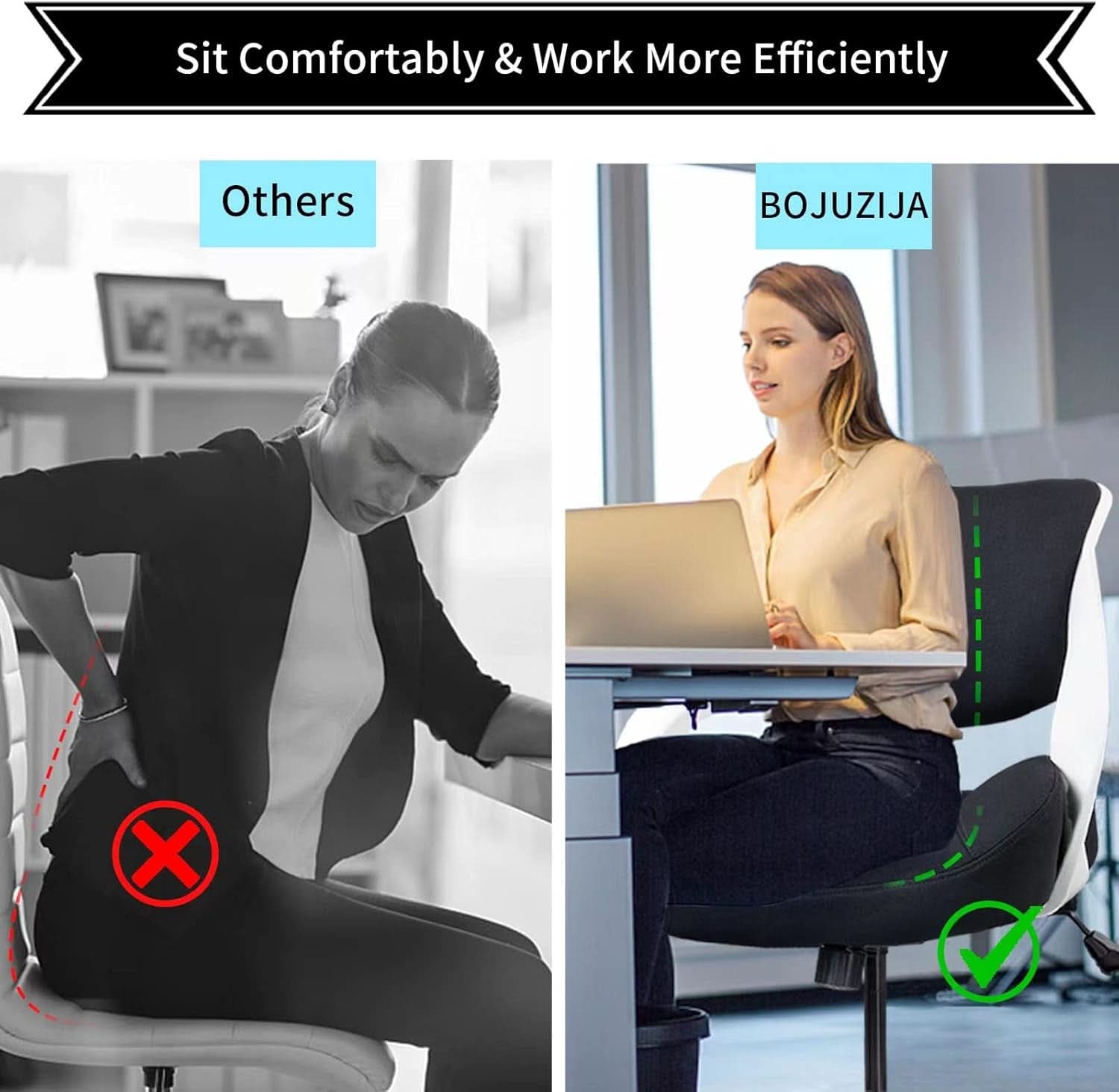 Ergonomic Drafting Chair With Lumbar Support And Foot Ring