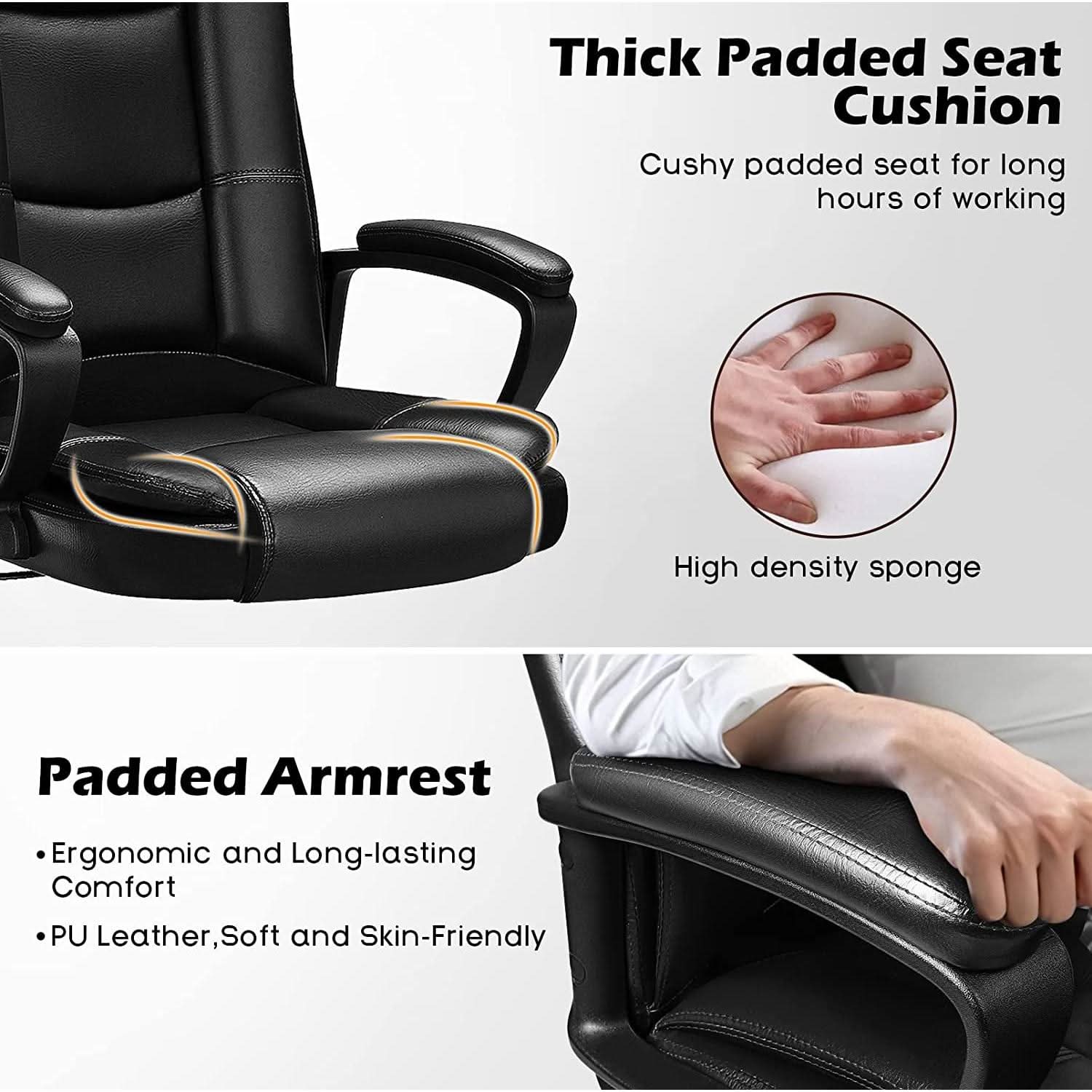 Ergonomic Executive Chair Lumbar Support Height Adjustable