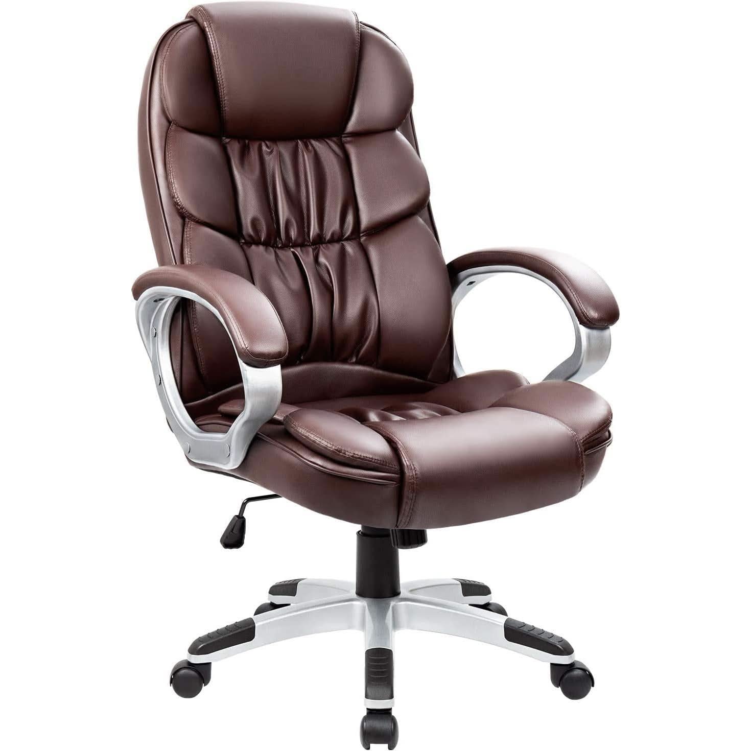 Ergonomic High Back Office Chair With Padded Armrests