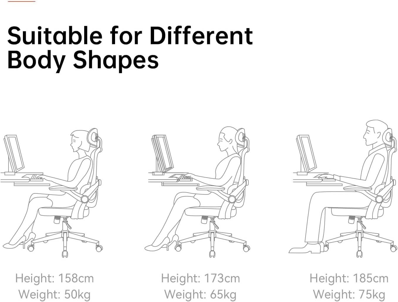 Ergonomic Mesh Office Chair Black With 3D Armrests