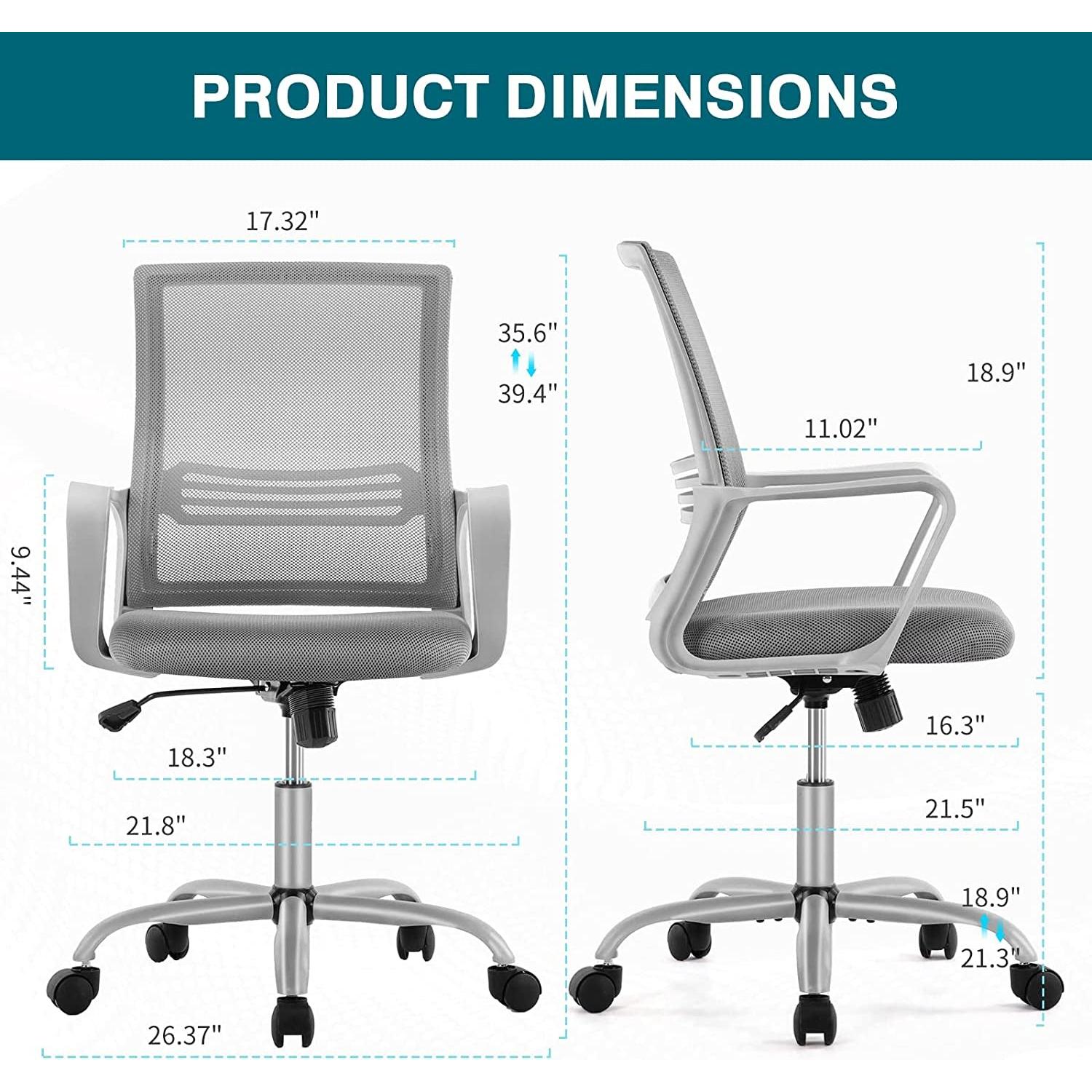Ergonomic Mesh Office Chair With Adjustable Features