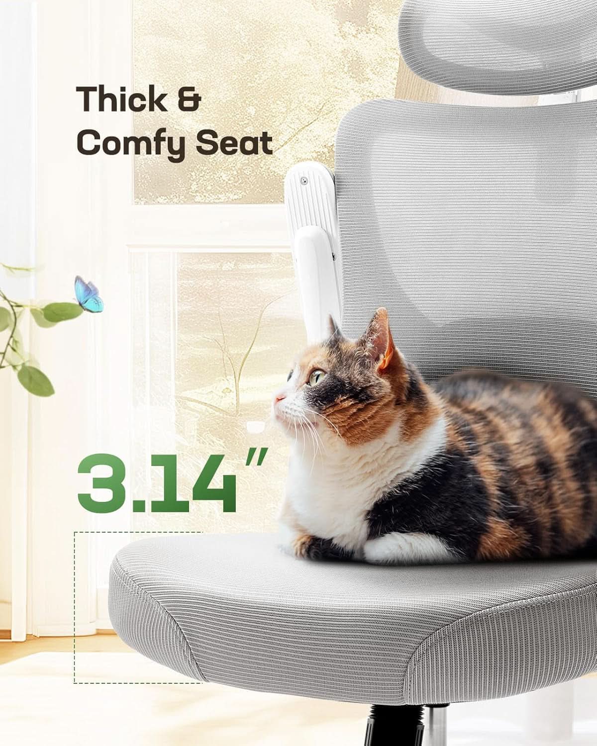 Ergonomic Mesh Office Chair With Adjustable Lumbar Support