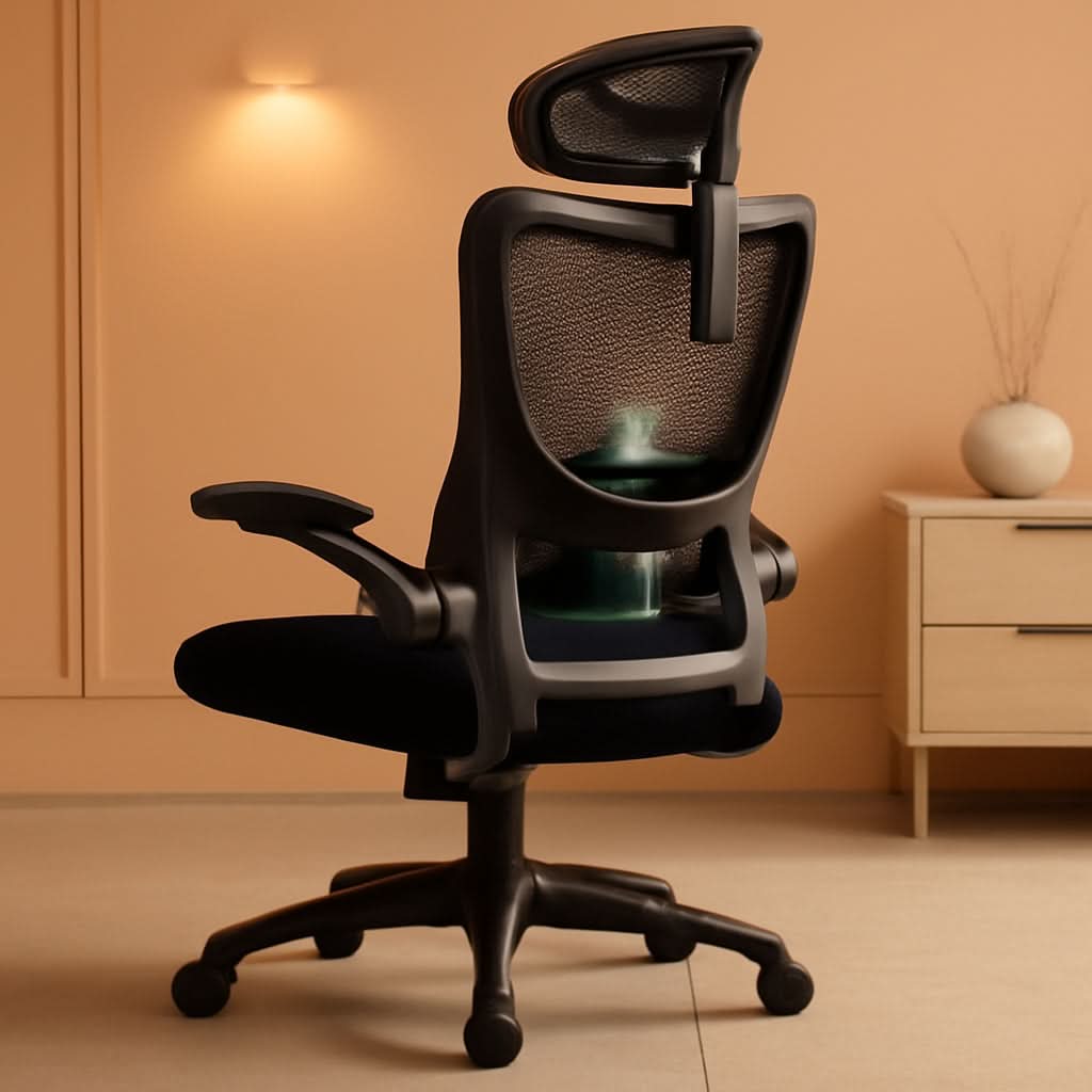 Ergonomic Mesh Office Chair With Headrest And Lumbar