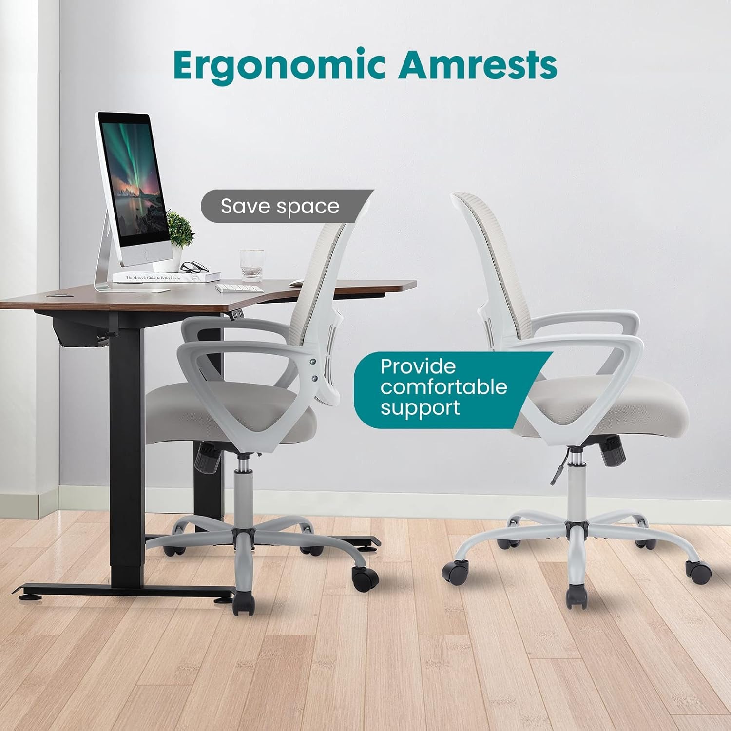 Ergonomic Mesh Office Chair With Large Seat And Lumbar
