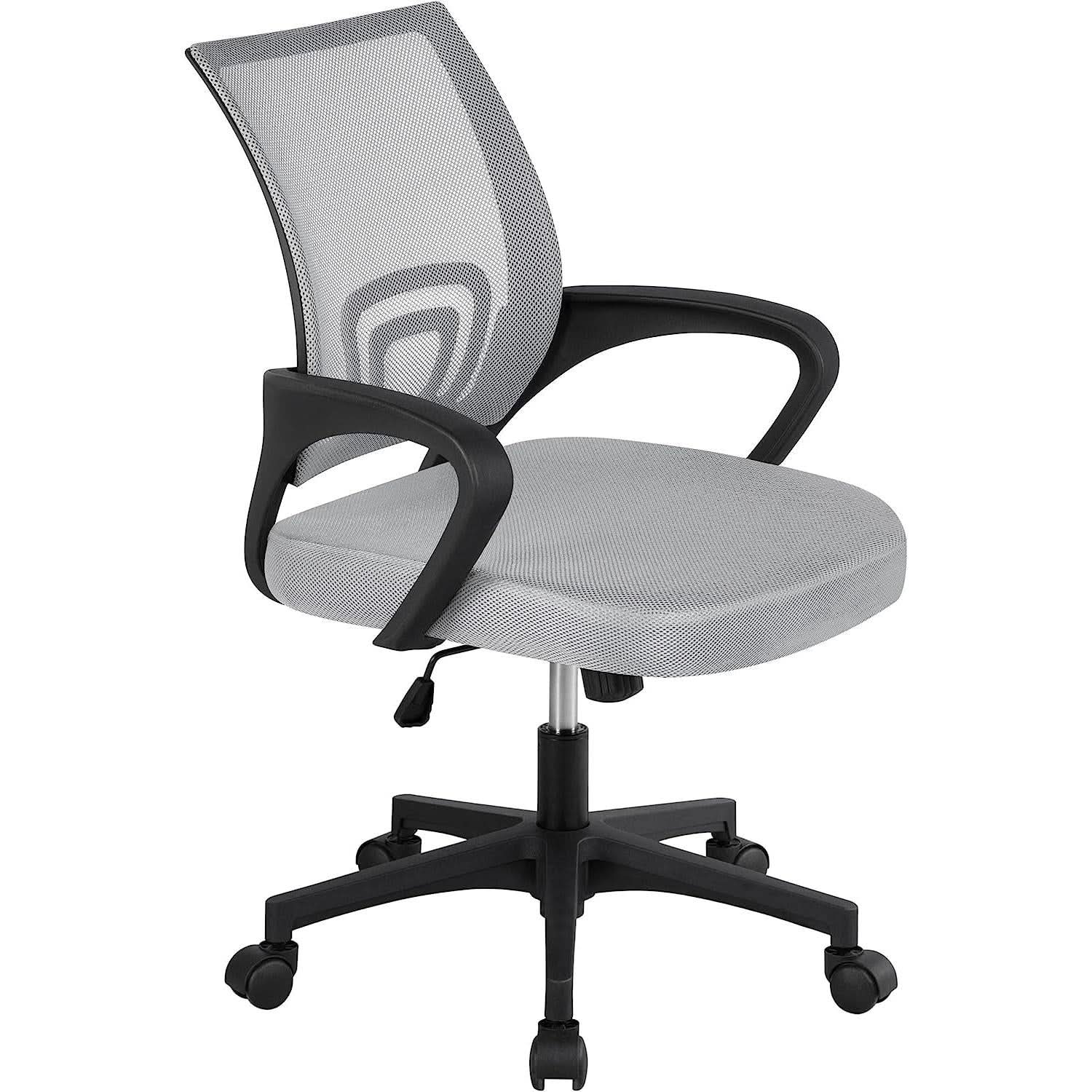 Ergonomic Mesh Office Chair With Lumbar Support Mid Back