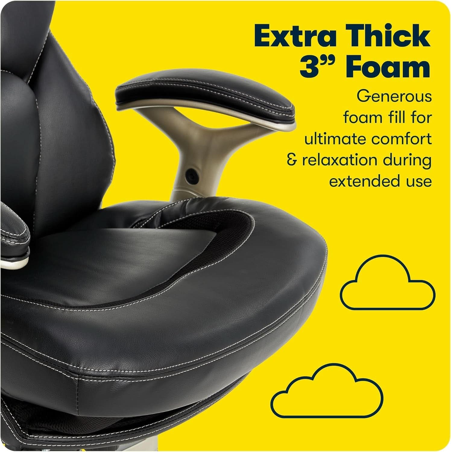 Ergonomic Office Chair Back In Motion Lumbar Support Black