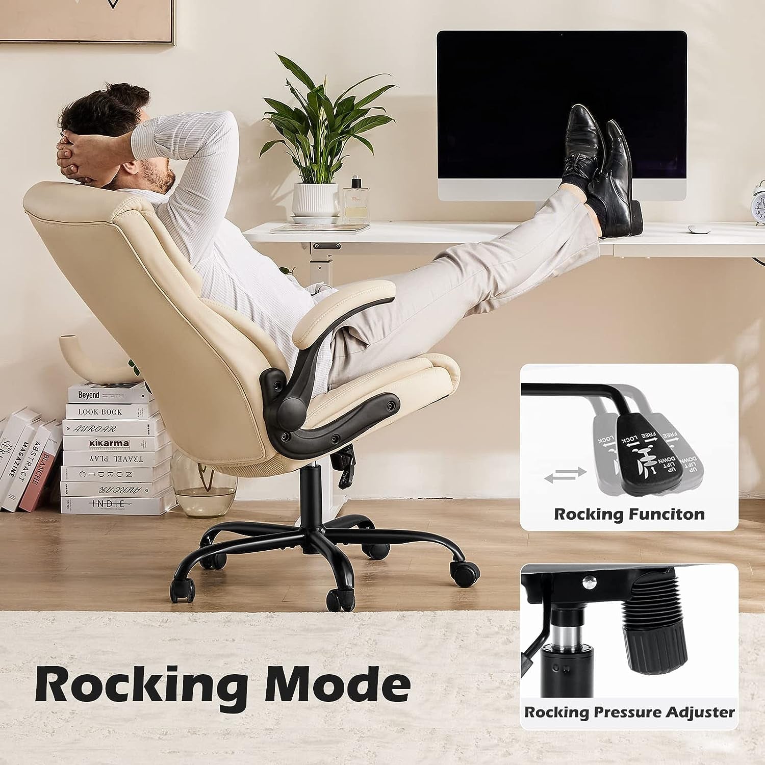 Ergonomic Office Chair With Adjustable Armrests White