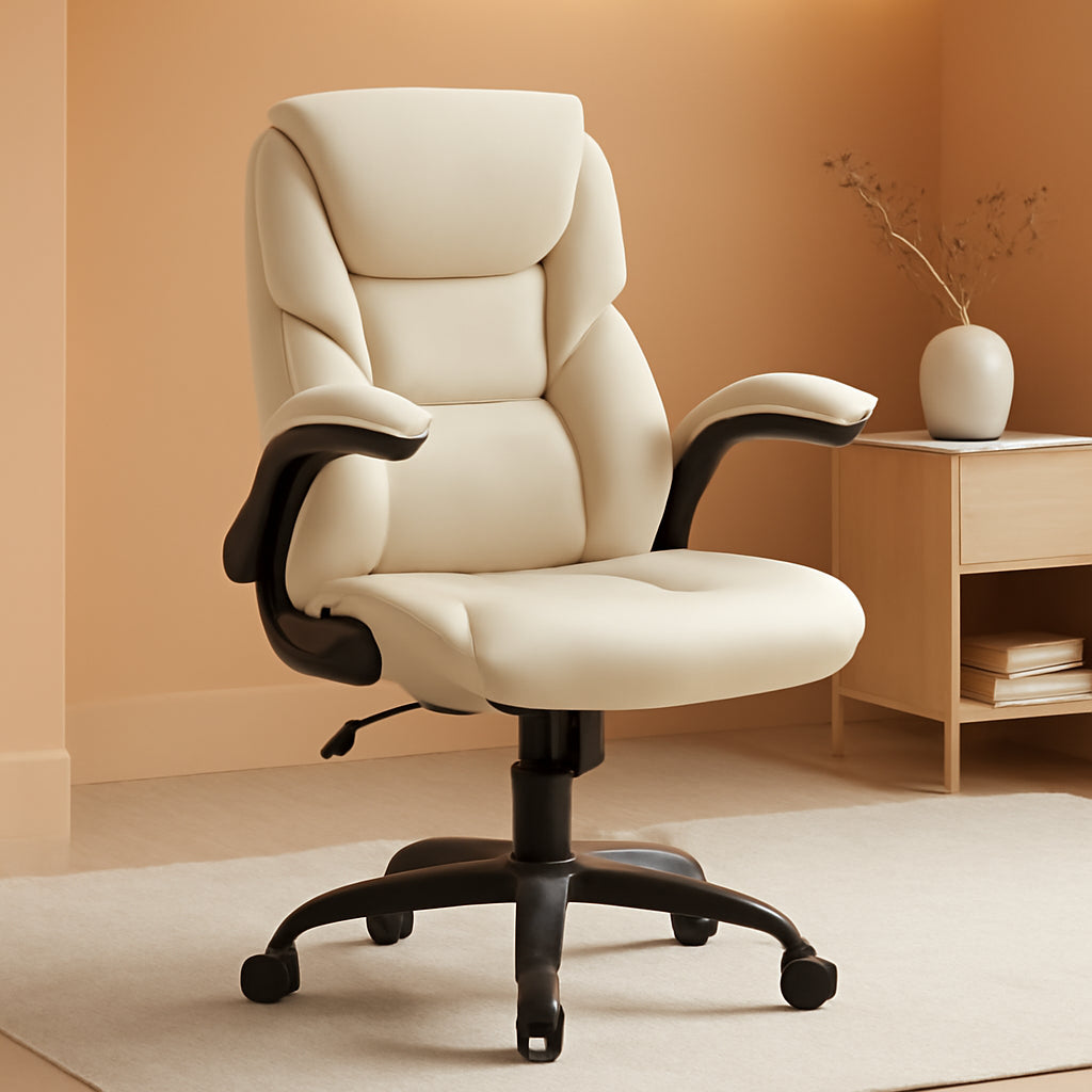 Ergonomic Office Chair With Adjustable Armrests White