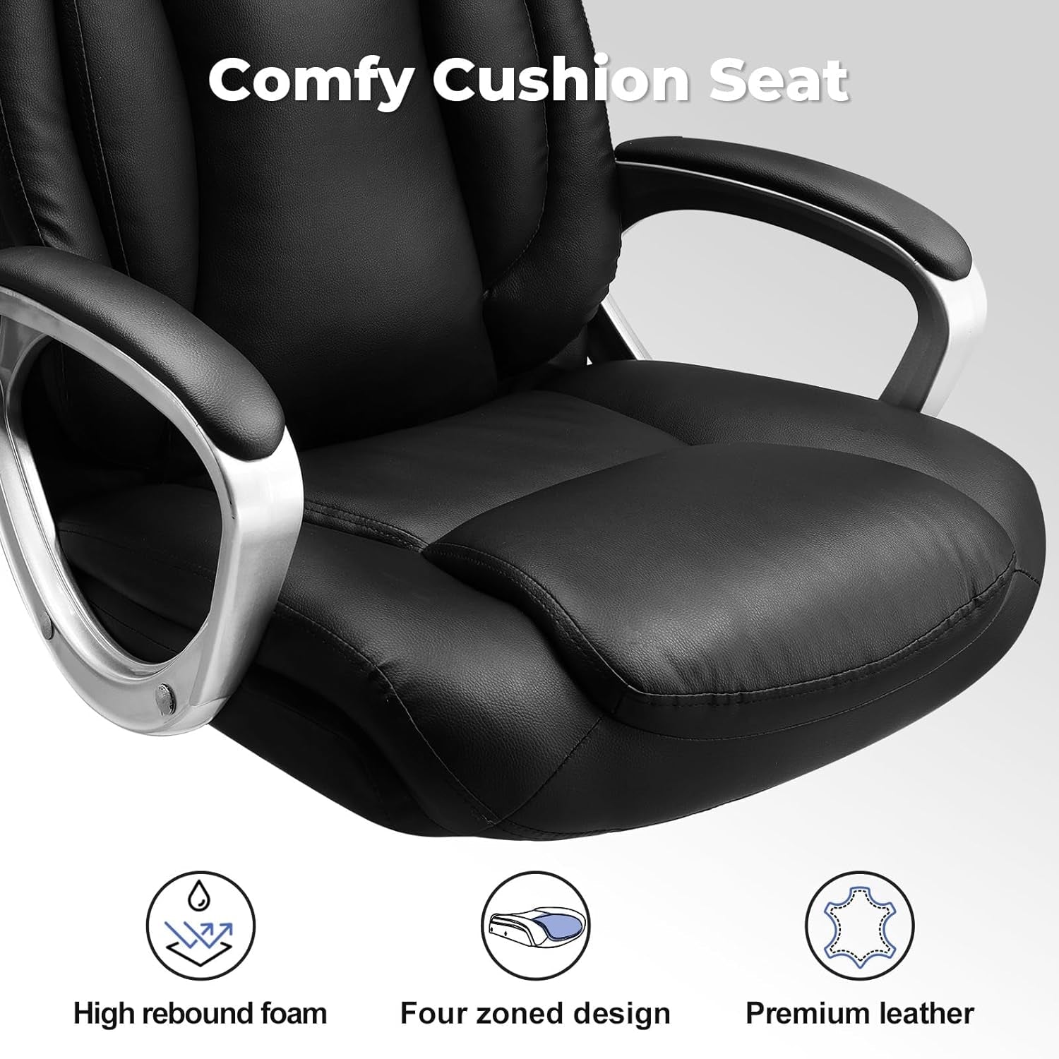 Ergonomic Office Chair With Adjustable Height And Headrest