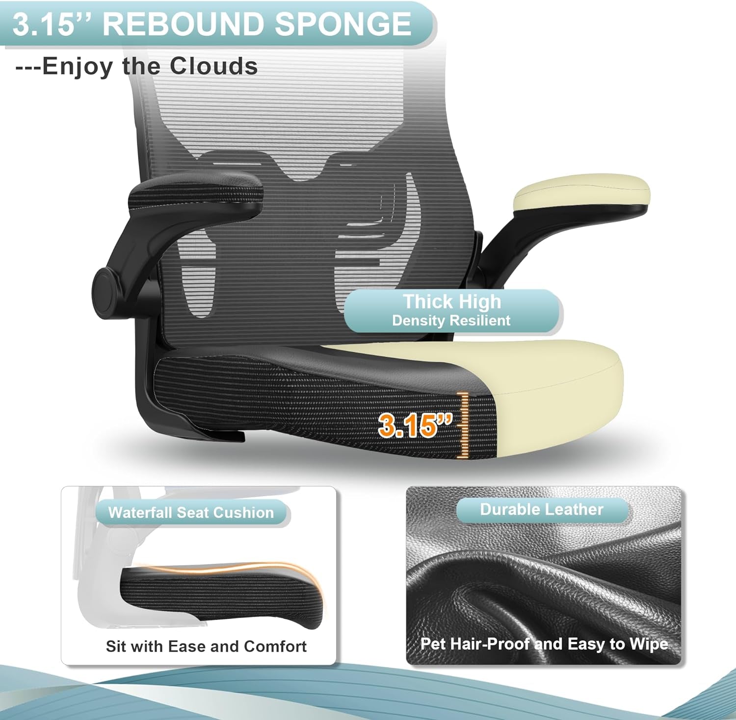 Ergonomic Office Chair With Adjustable Height And Lumbar