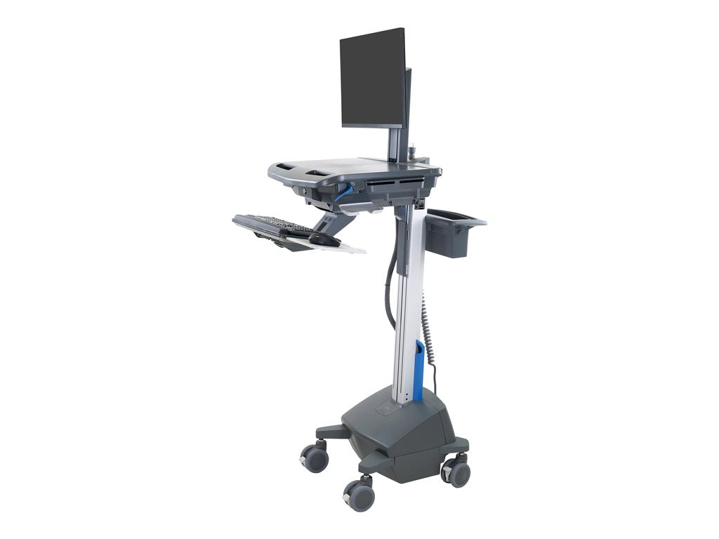 Ergotron StyleView - Cart - open architecture - for LCD display / PC equipment - with LCD pivot, LiFe powered, UK -