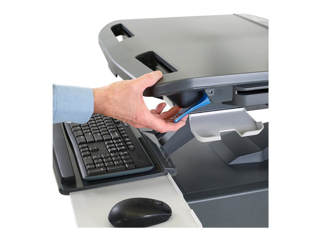 Ergotron StyleView - Cart - open architecture - for LCD display / PC equipment - with LCD pivot, LiFe powered, US/CA/MX