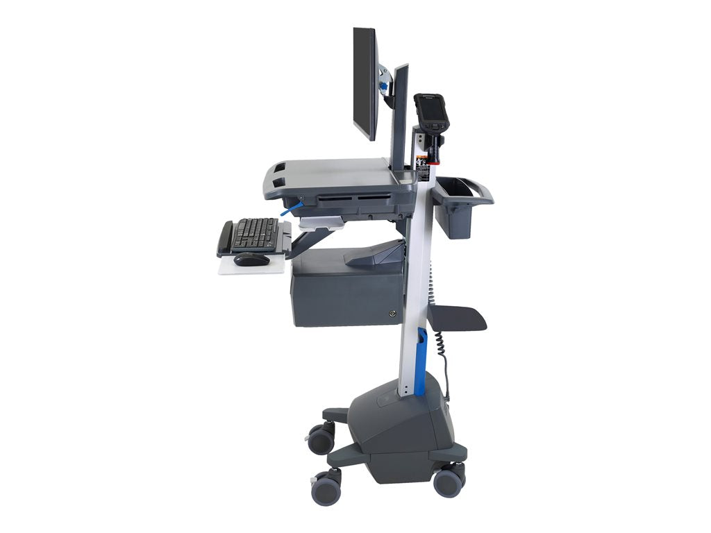 Ergotron StyleView - Cart - open architecture - for LCD display / PC equipment - with LCD pivot, LiFe powered, US/CA/MX