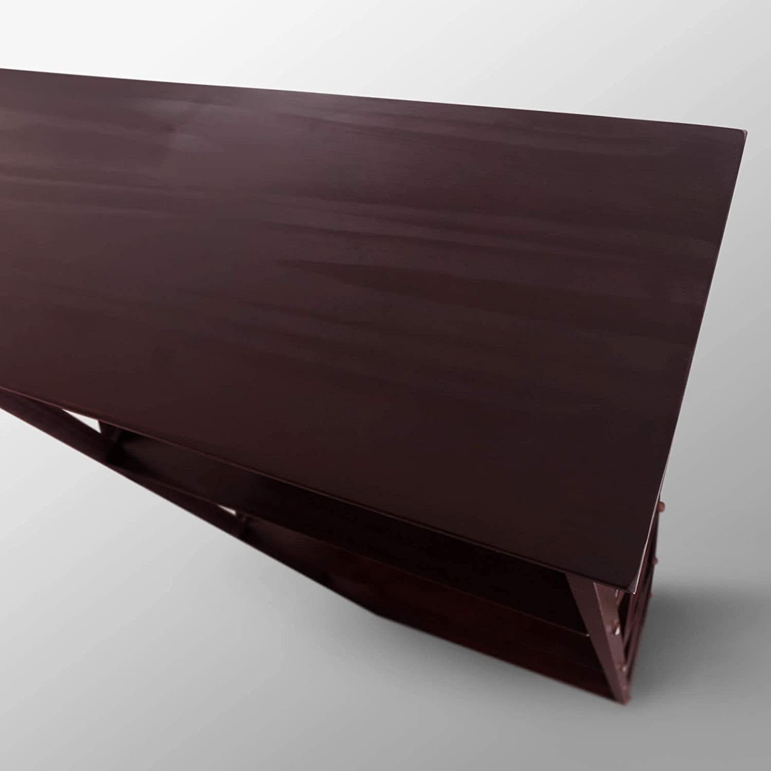 Espresso Montego Five Shelf Bookcase With X Design