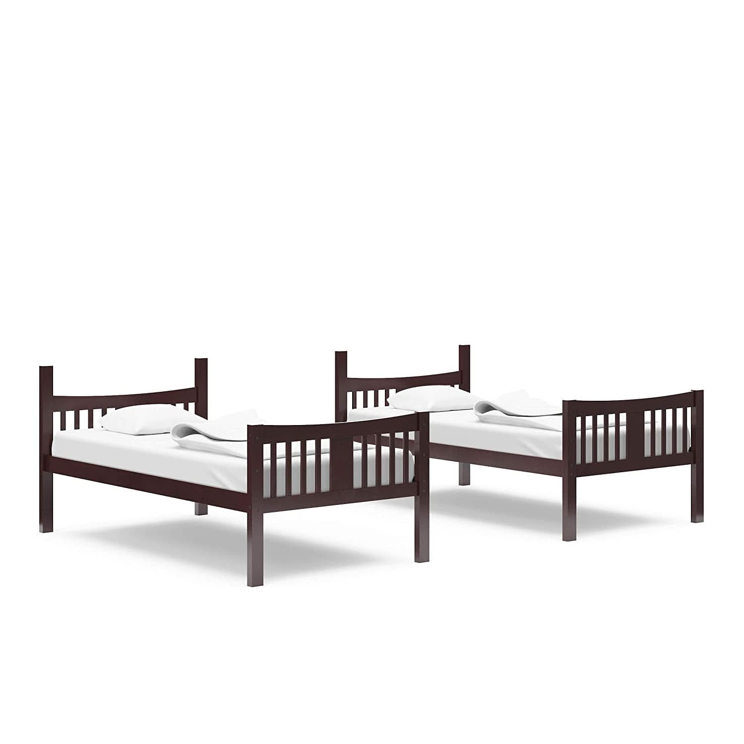 Espresso Twin Over Twin Bunk Bed GREENGUARD Gold Certified