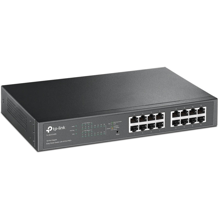Ethernet Switches - 16 Gigabit PoE+ Easy Smart Switch | TP-Link TL-SG1016PE