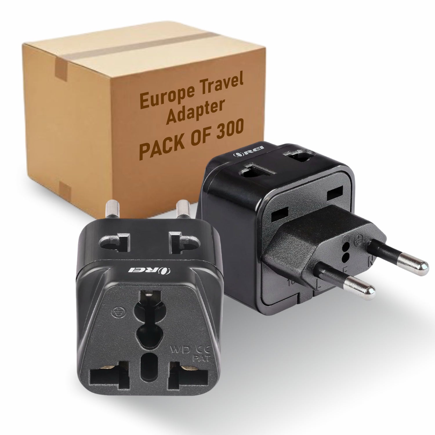 European Travel Adapter - 2 in 1 - Type C - Compact Design (DB-9C)