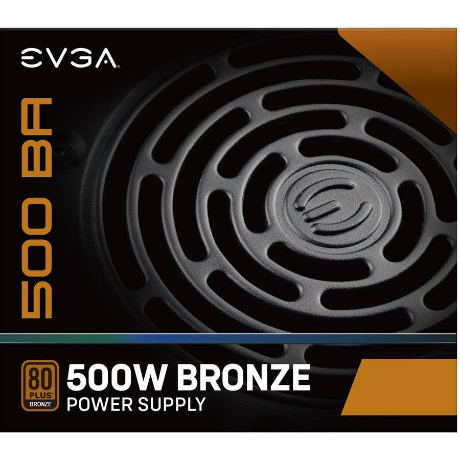 Evga 100-Ba-0500-K1 500 Ba, 80+ Bronze 500W, 3 Year Warranty, Power Supply
