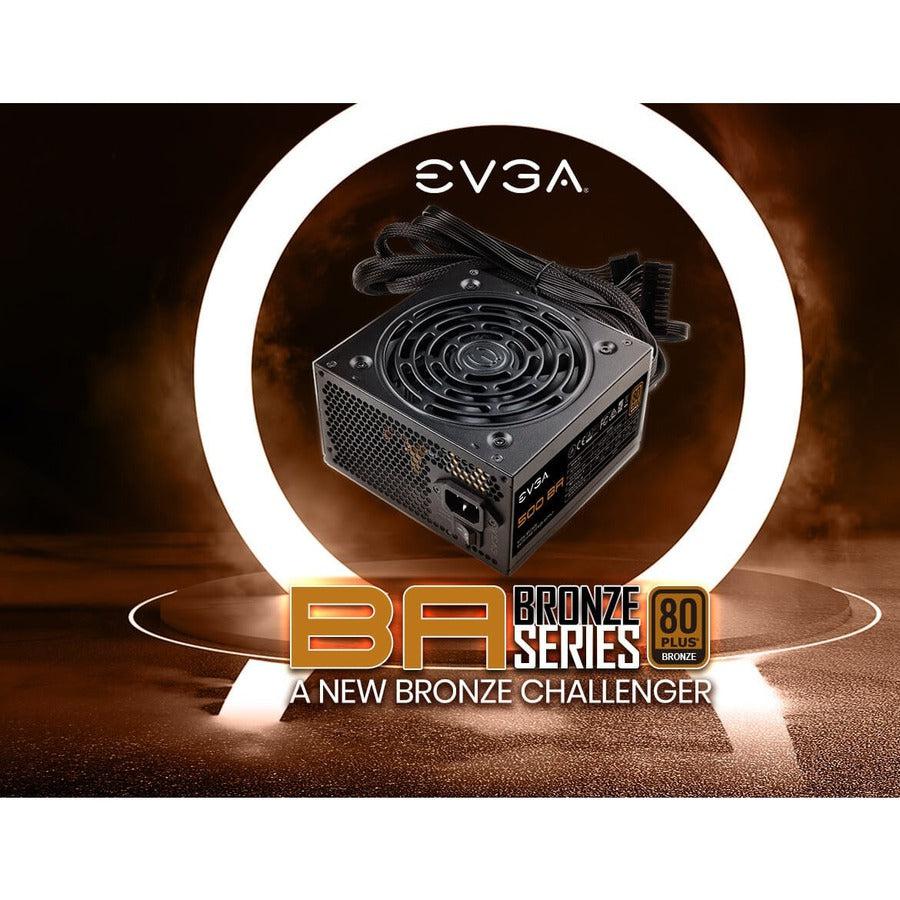 Evga 100-Ba-0500-K1 500 Ba, 80+ Bronze 500W, 3 Year Warranty, Power Supply