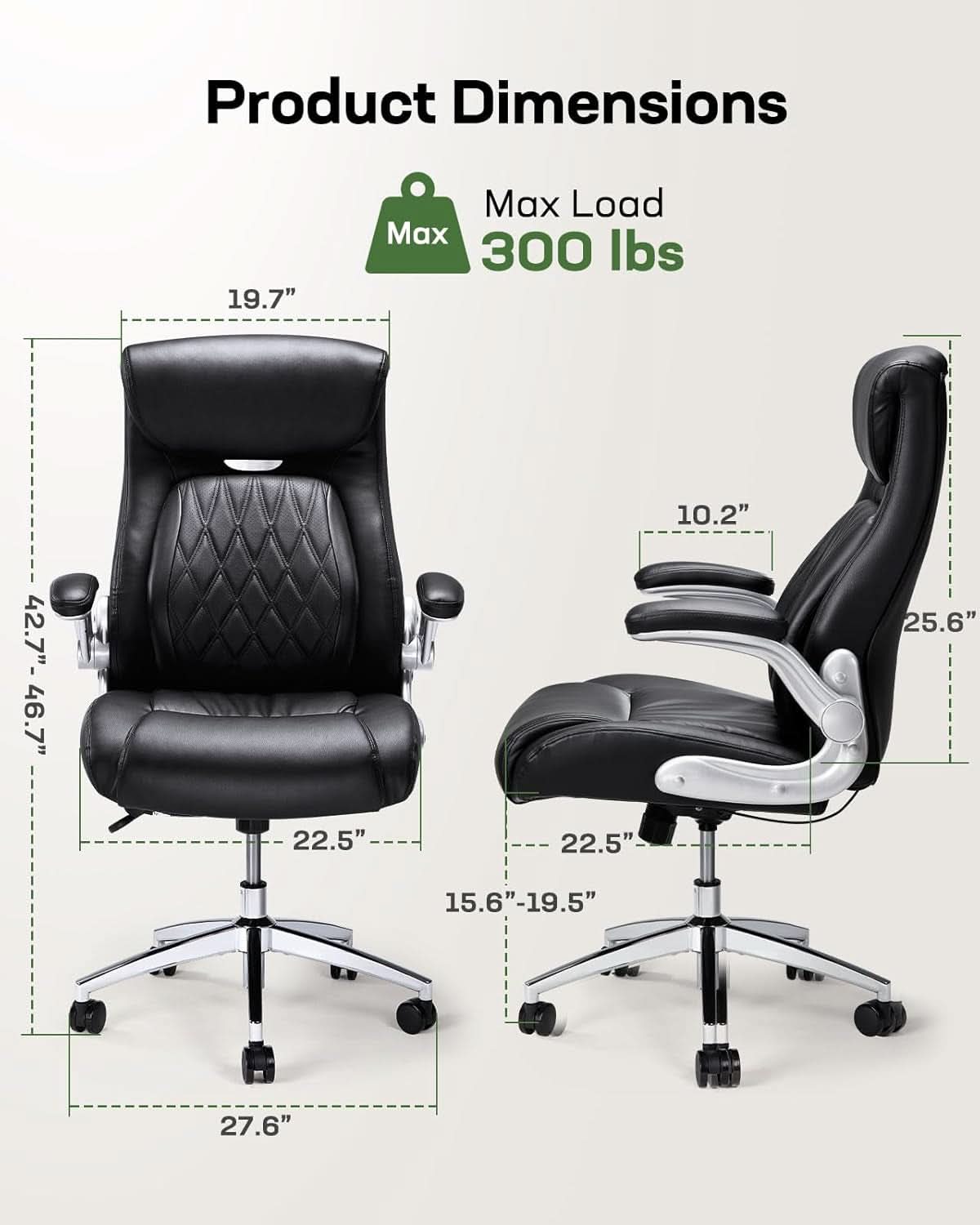 Executive Office Chair With Dynamic Lumbar Support