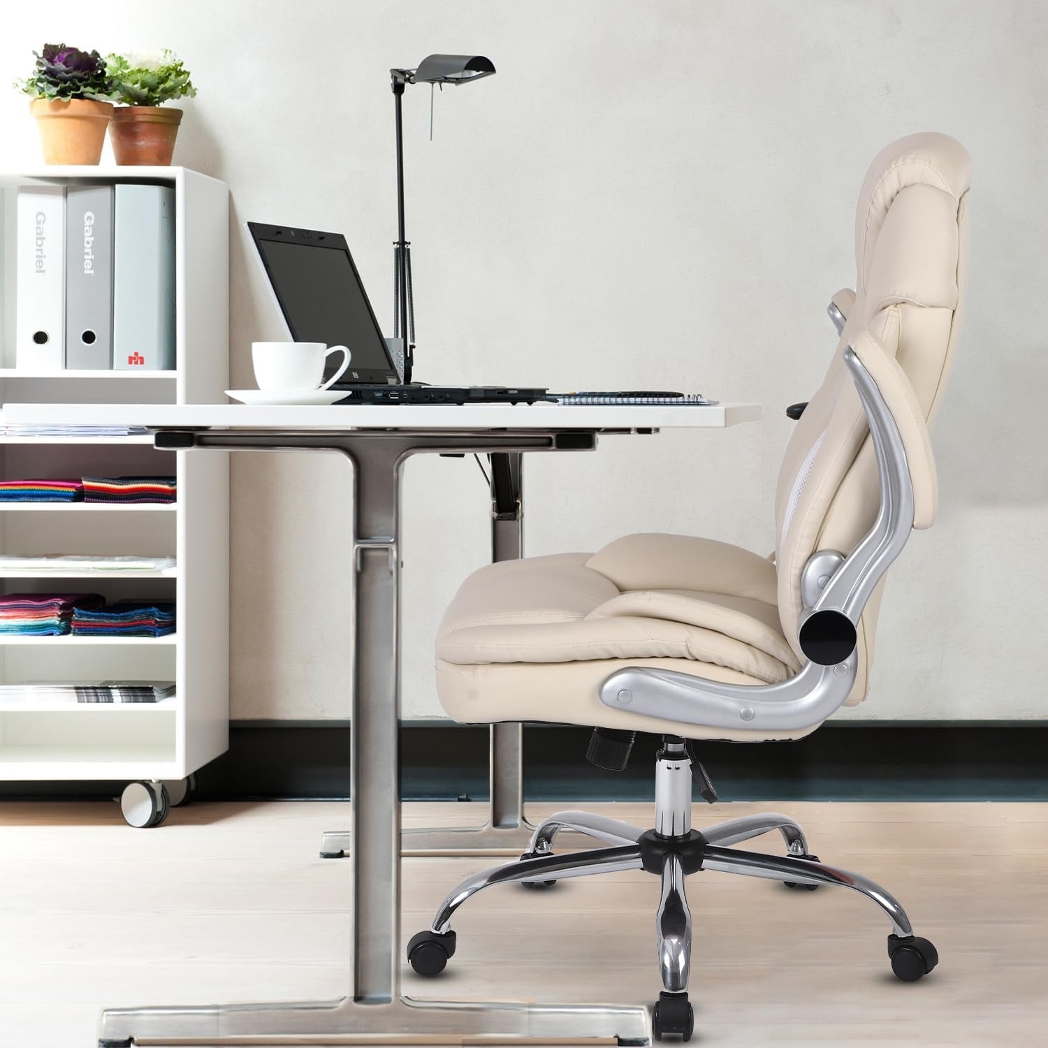 Executive Office Ergonomic Chair With Lumbar Support White