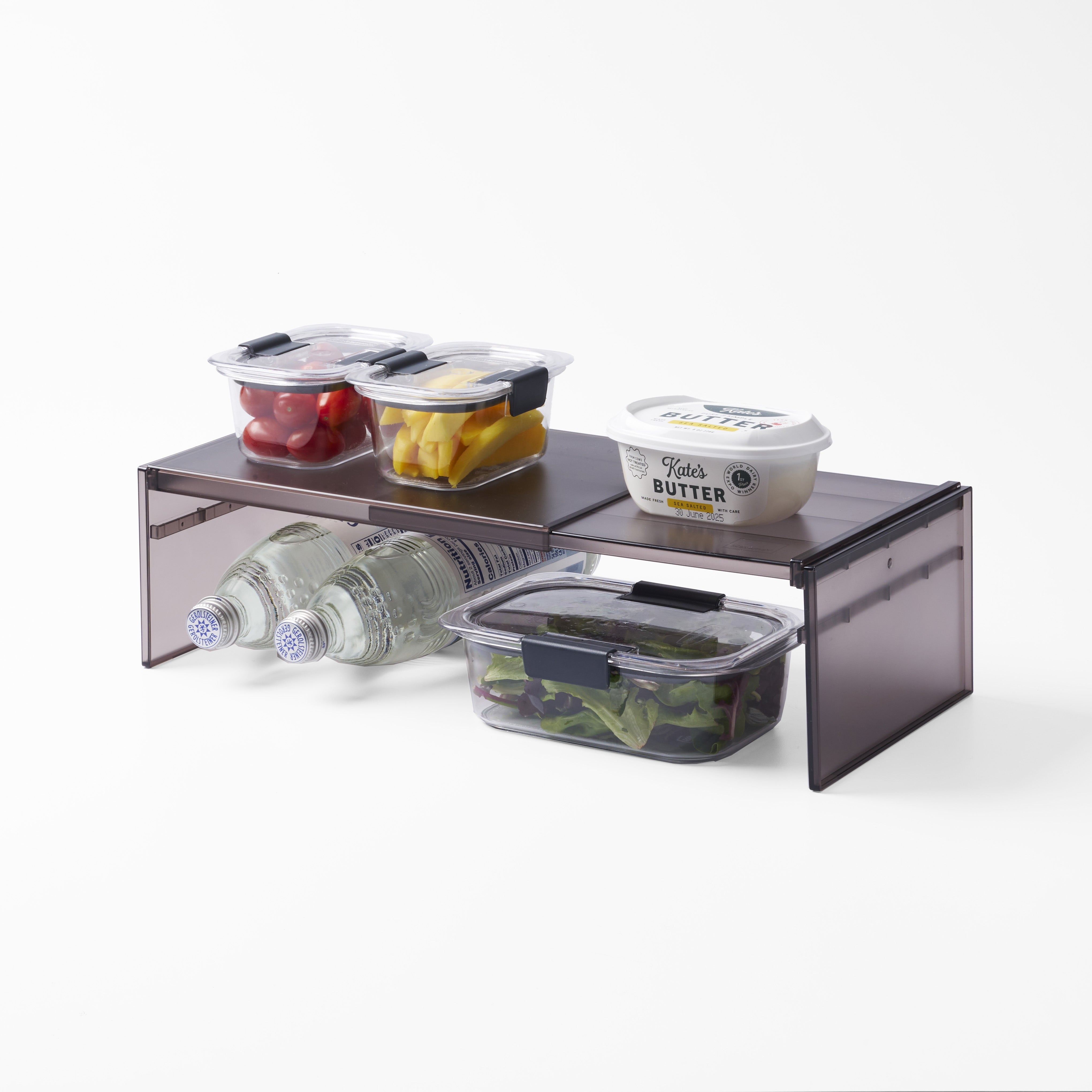 Expandable Refrigerator Riser Shelf