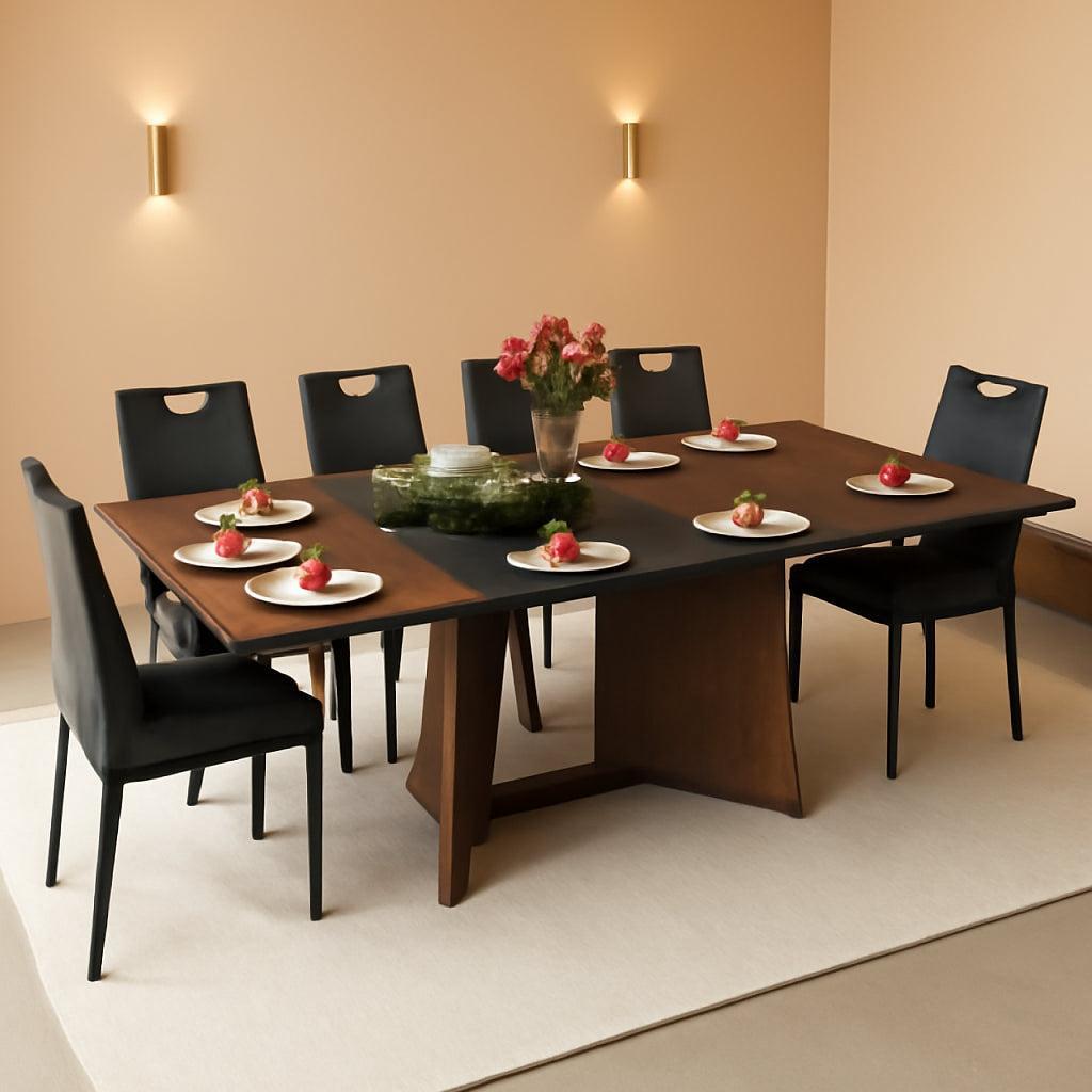 Extendable Dining Table 59 To 86 Inches Removable Leaves