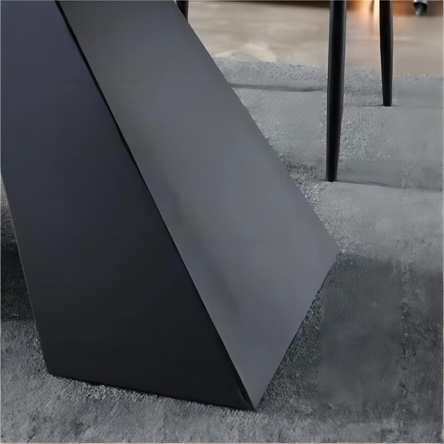 Extendable Dining Table For 8 To 12 Seats Dark Grey Finish