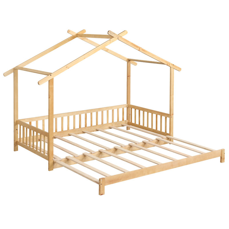 Extendable House Bed Twin To King Daybed With Roof
