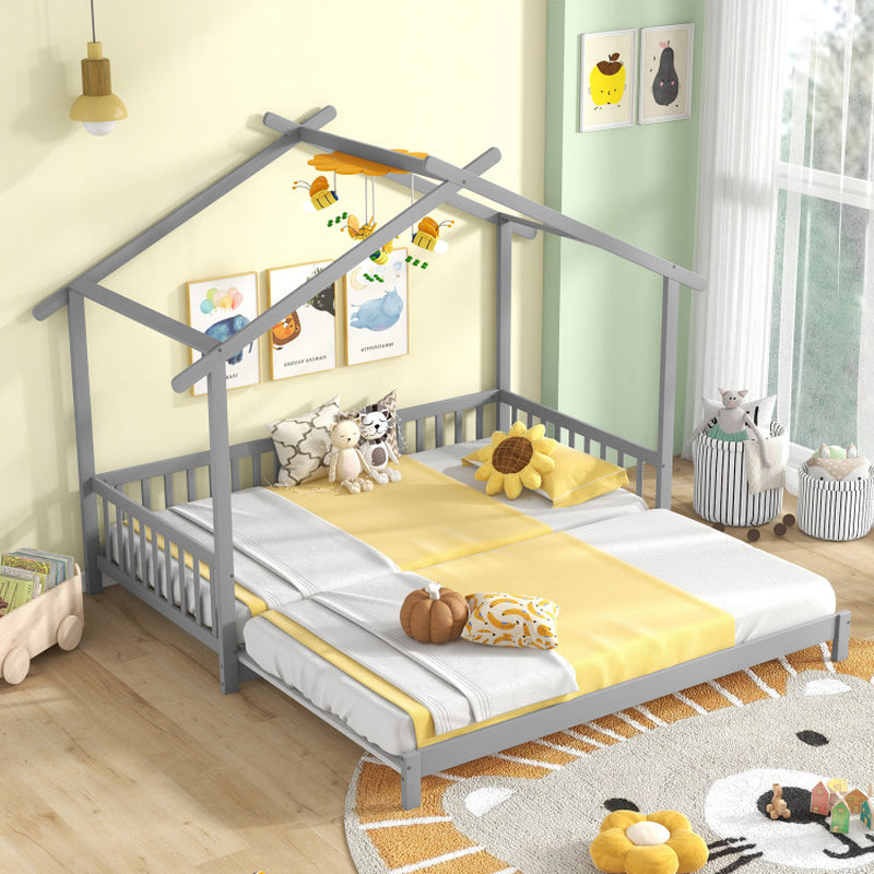 Extendable House Bed Twin To King Daybed With Roof