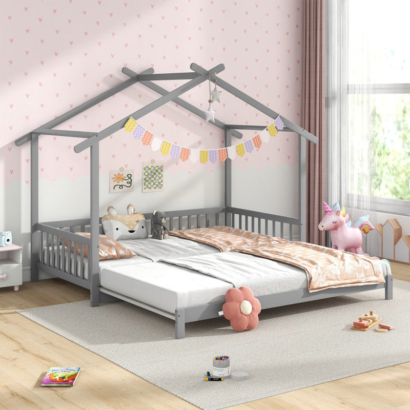 Extendable House Bed Twin To King Daybed With Roof