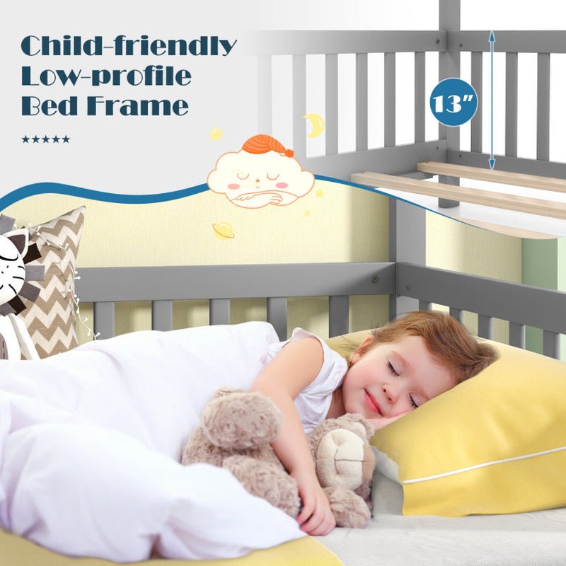 Extendable House Bed Twin To King Daybed With Roof