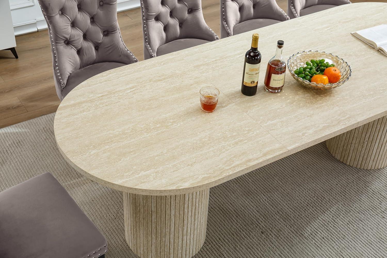 Extendable Walnut Farmhouse Dining Table 63 To 94 Inches