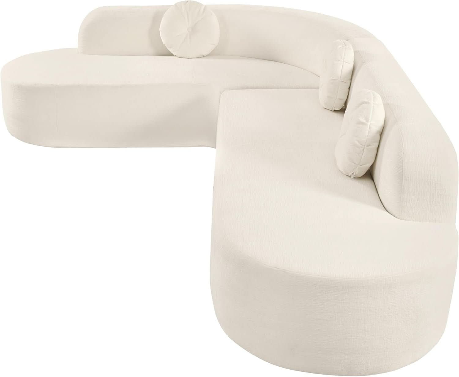 Extra Large Sectional Sofa with Elegant Curved Design