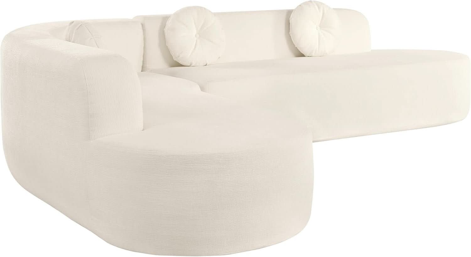 Extra Large Sectional Sofa with Elegant Curved Design