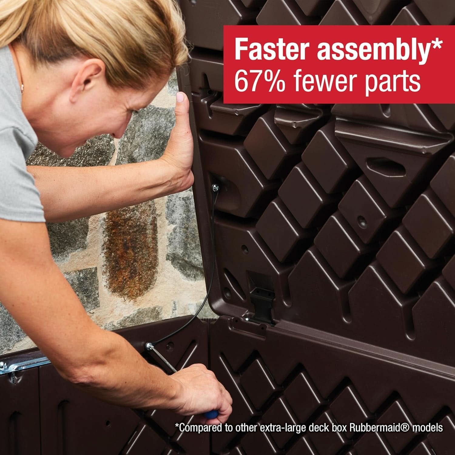 Extra Large Weather Resistant Outdoor Storage Deck Box