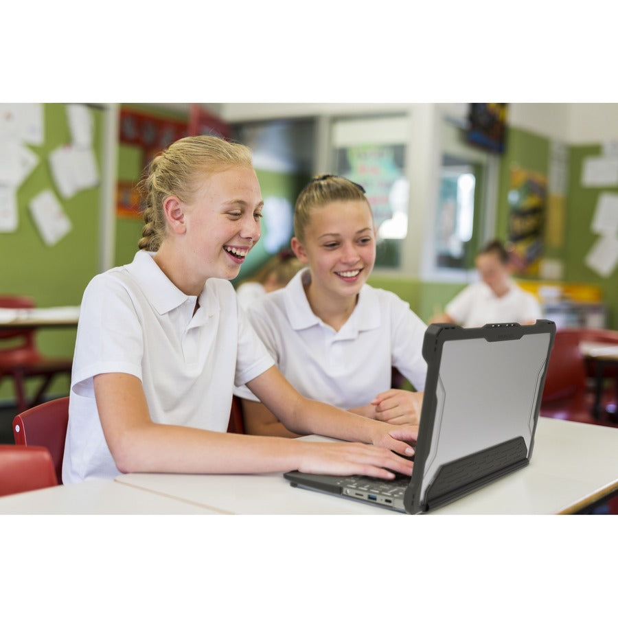 Extreme Shell-S for Dell 3100/3110 Chromebook 2:1 Convertible 11.6 (Black/Clear)" DL-ESS-3100-CBY-BCLR