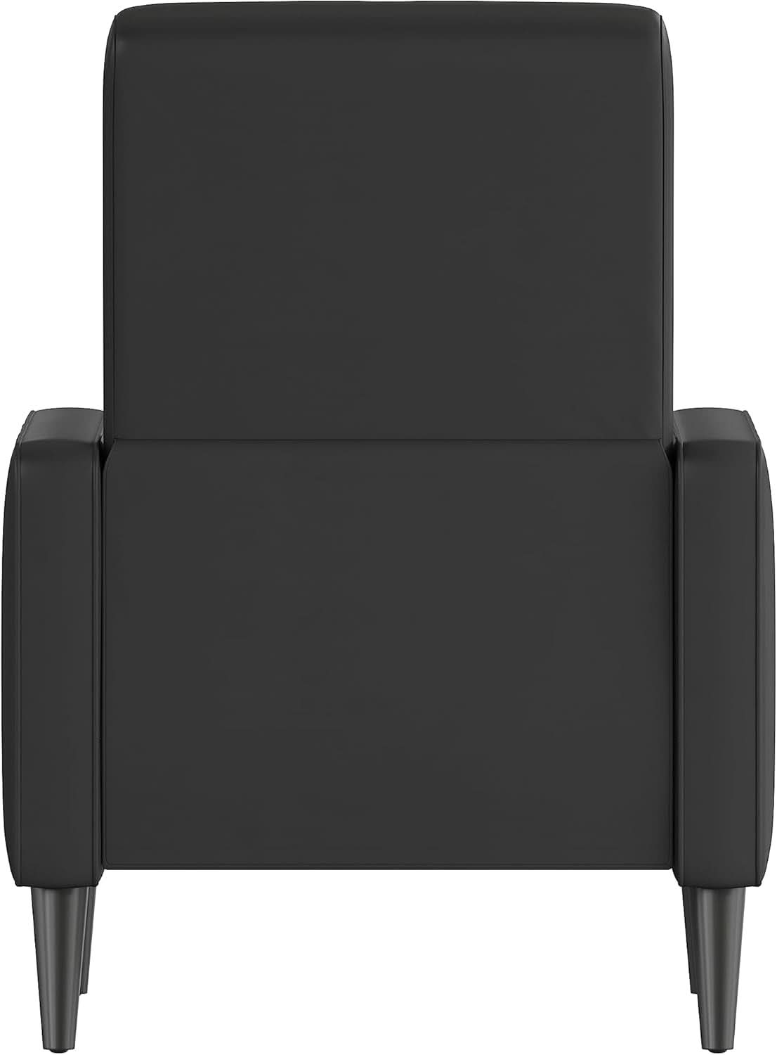 Ezra Pushback Recliner Black LeatherSoft Upholstery