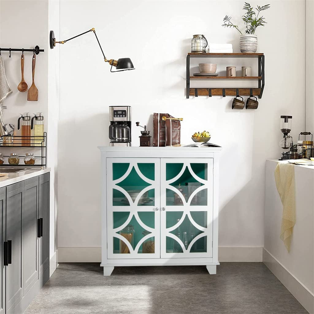 FEER Sideboard With Glass Doors And Adjustable Shelves