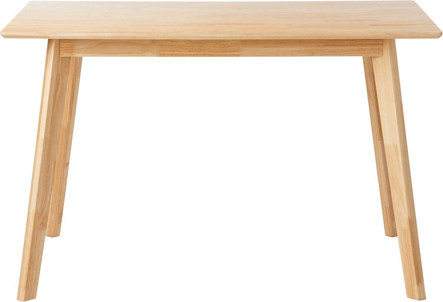 FSC Certified Solid Wood Rectangular Dining Table Seats Four Natural Finish