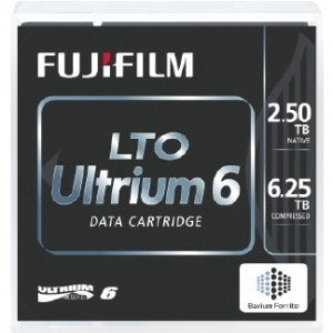 FUJIFILM LTO Ultrium 6 Data Cartridge 2.5TB Native Barcode Labeled