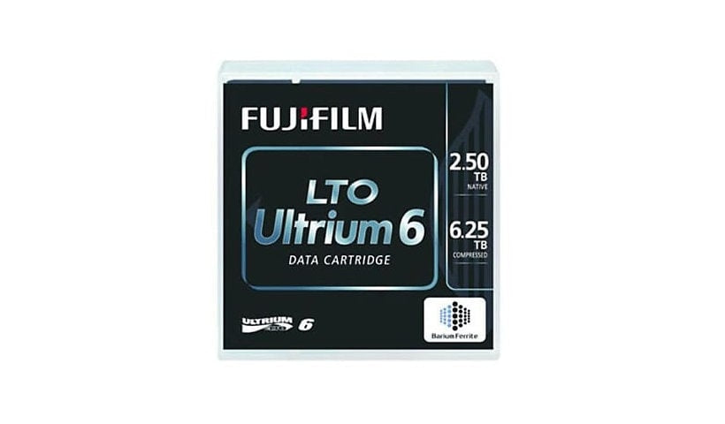 FUJIFILM LTO Ultrium 6 Data Cartridge 2.5TB with Barcode Case