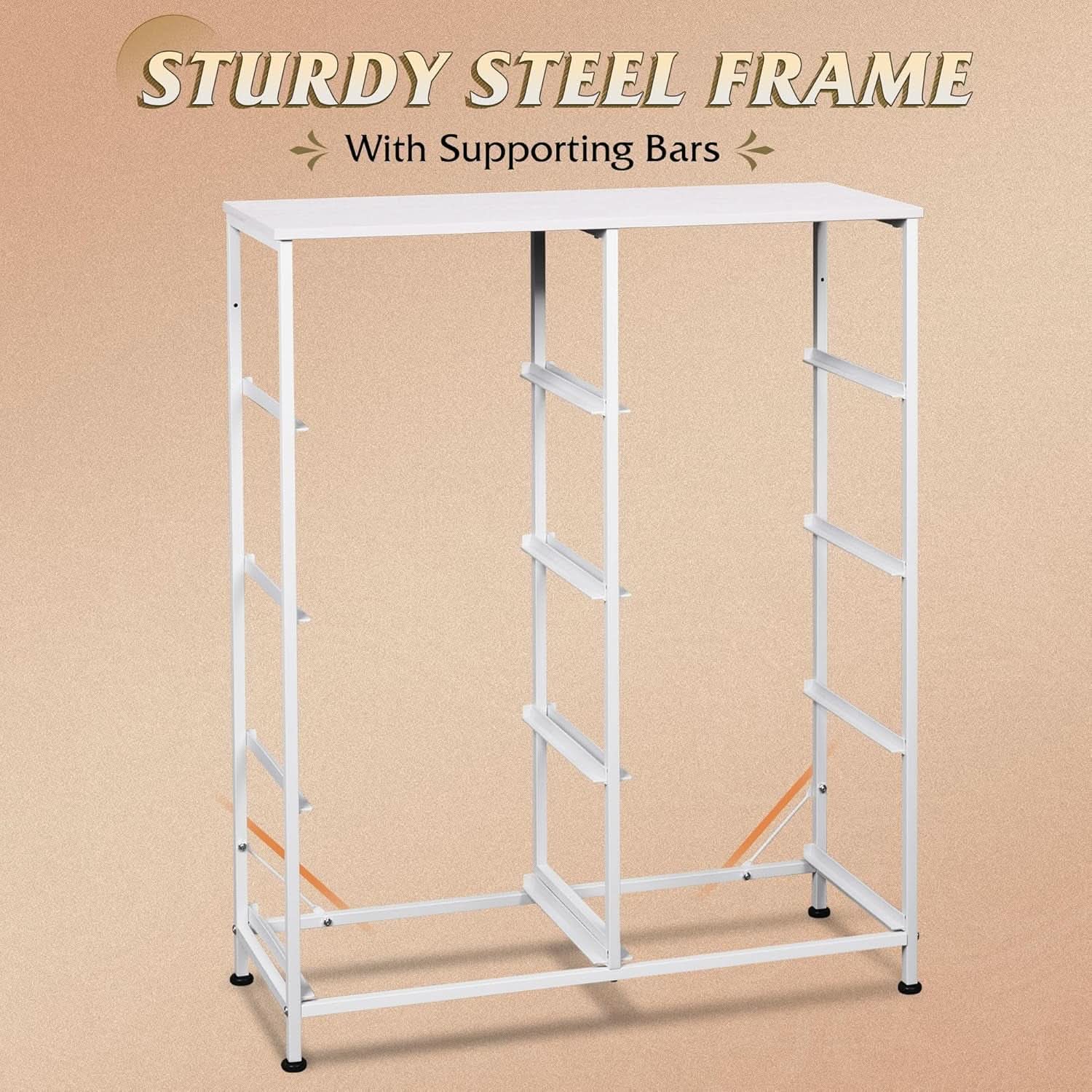 Fabric Dresser For Bedroom Tall White Modern Storage Unit