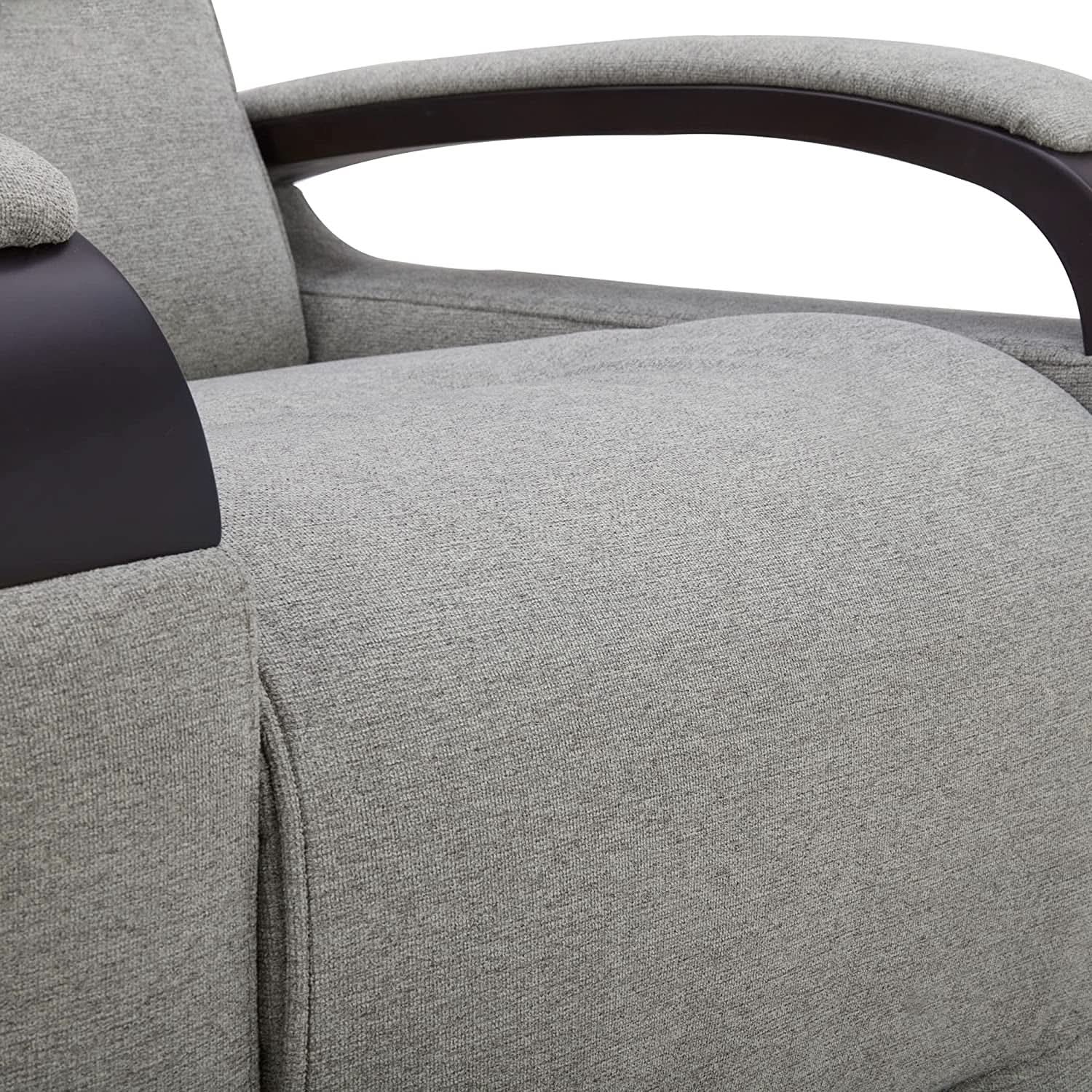 Fabric Power Swivel Glider Rocker Recliner Chair Light Grey