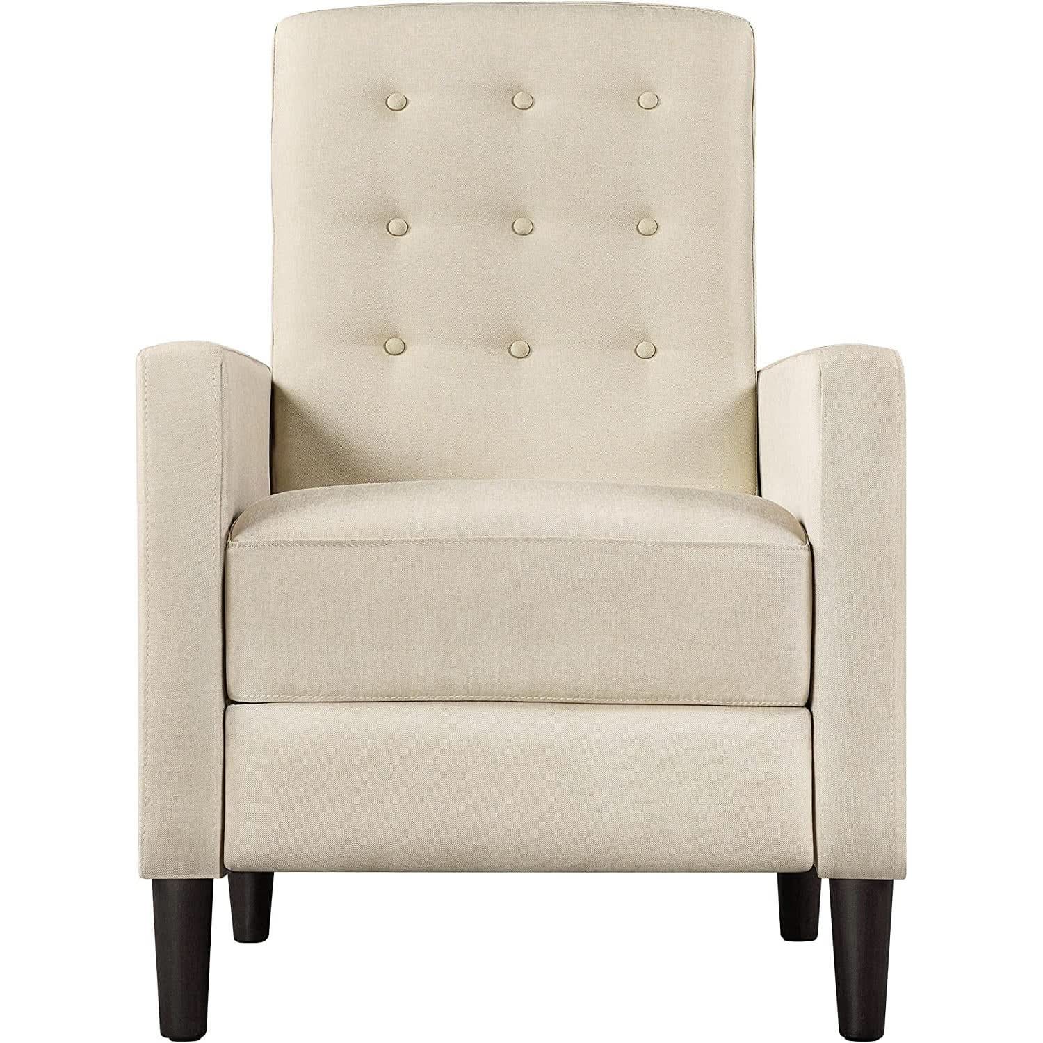 Fabric Recliner Chair Mid Century Modern With Durable Polyester Upholstery