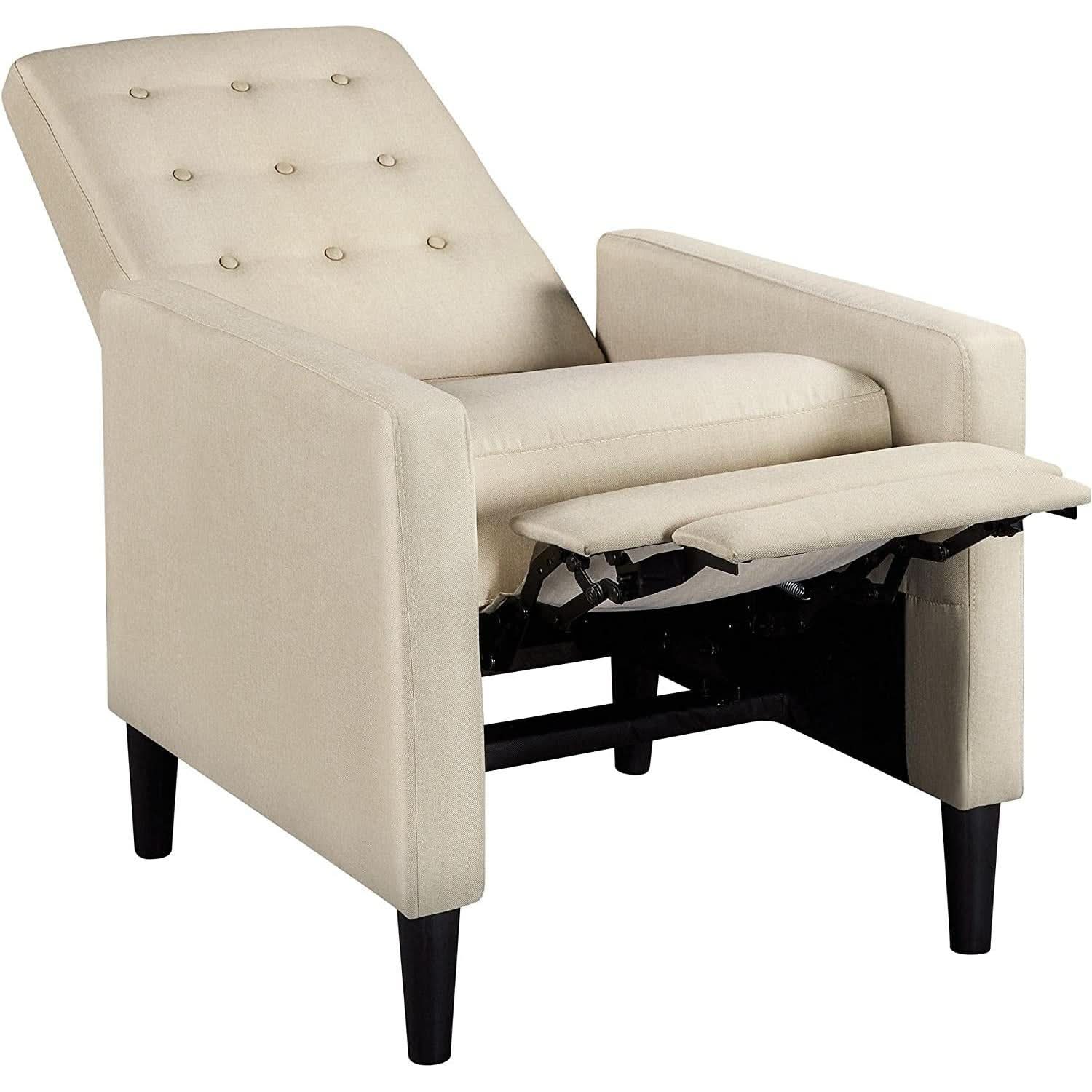 Fabric Recliner Chair Mid Century Modern With Durable Polyester Upholstery