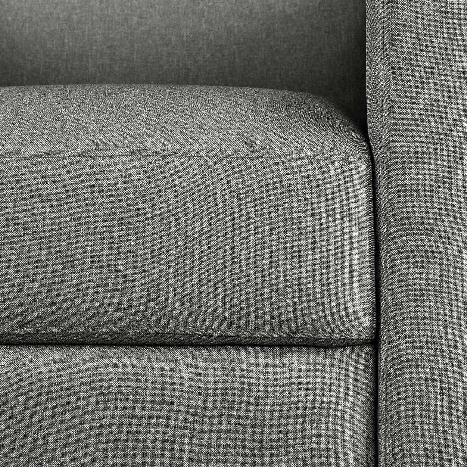 Fabric Recliner Chair With Thick Cushion Adjustable Back