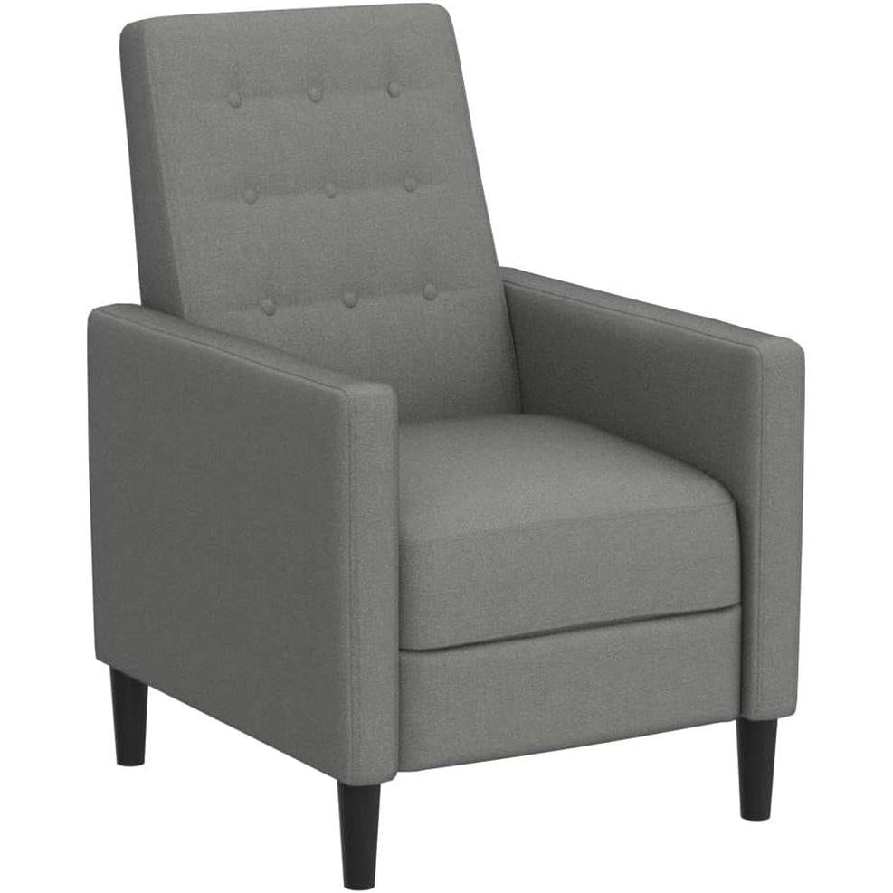 Fabric Recliner Chair With Thick Cushion Adjustable Back