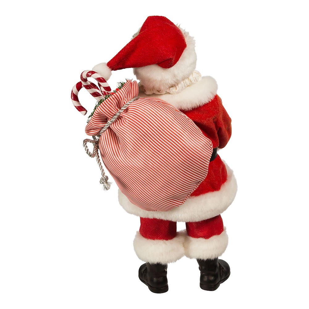 Fabriche Santa With Candy Cane Tray